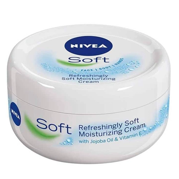 کرم نیوا سافت اصلی 100 میل مرطوب کننده دست و صورت و بدن | NIVEA Soft Moisturizing Cream 100ml